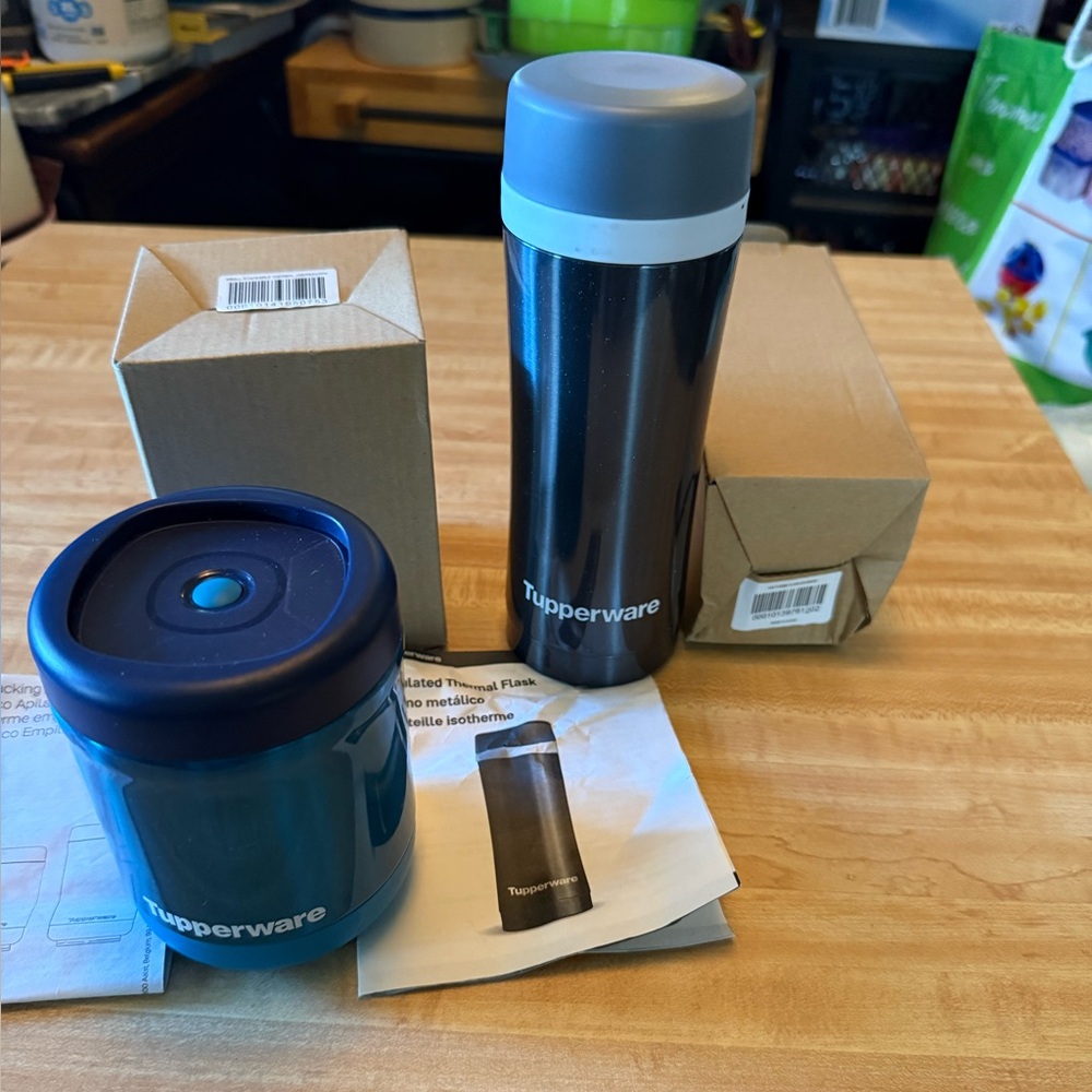 Tupperware small thermal jar and insulated thermal flask